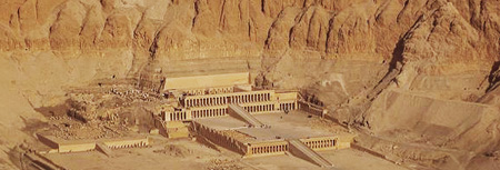 Hatshepsut temple at Deir el-Bahri Hatshepsut temple at Deir el-Bahri