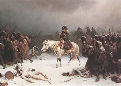 Napoleon's Retreat from Moscow by Adolf Northen, 1851