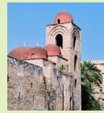 Palermo church, formerly Mosque, showing Saracen design influence