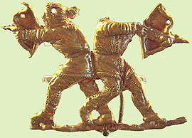 Scythian bowmen in gold