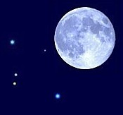 moon and stars