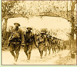 Black U.S. soldiers serving in World War I