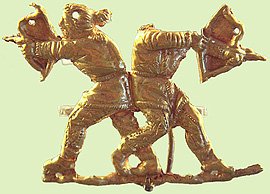 Scythian bowmen in gold