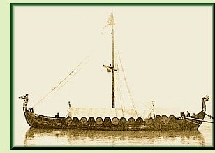 Replica of a Viking ship